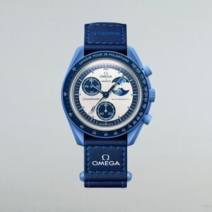 Swatch x Omega Moonswatch Moonphase Blue Watch